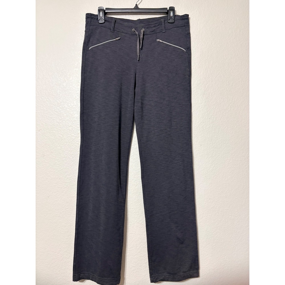 Woman's Kuhl Mova Zip Performance Pants Charcoal Grey Straight Leg Size 10